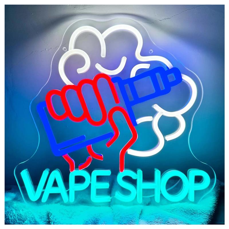 Vape Shop Neon Sign Hand Holdi - огляд і ціна Vaping Store